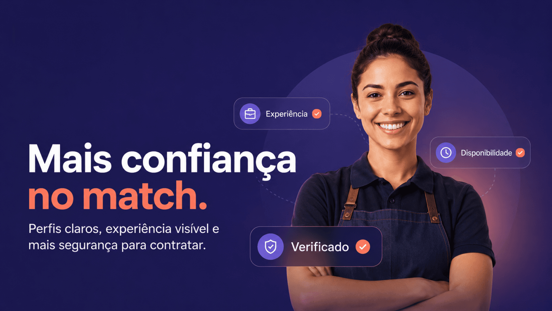Mais confiança no match