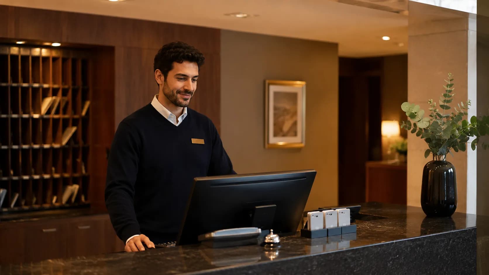Quanto ganha um rececionista de hotel em Portugal?